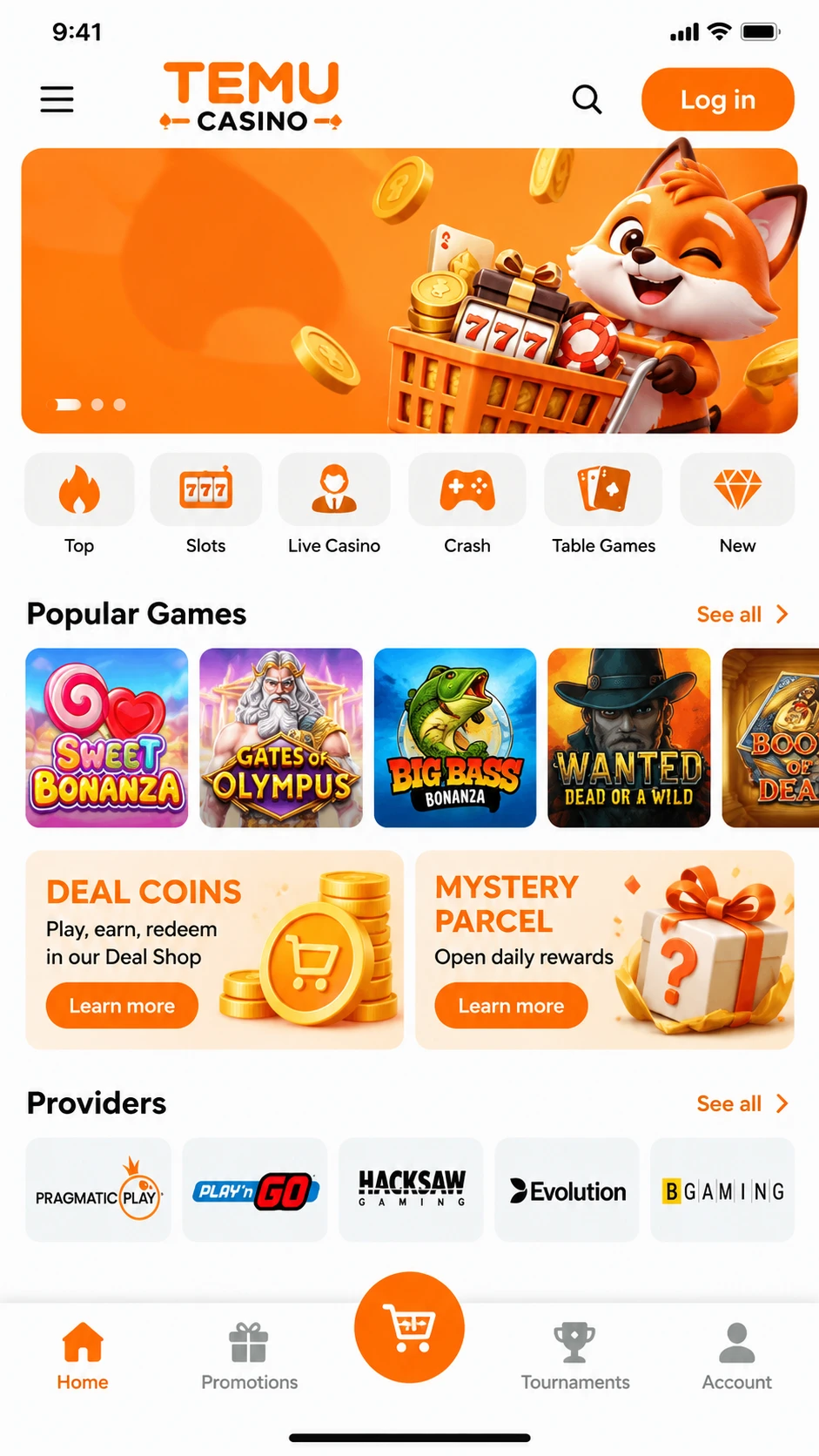 Temu Casino online en dispositivos móviles